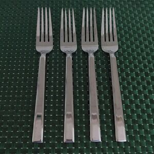 Reed & Barton ADDISON Dinner Forks Set of 4, 18/10 Stainless Everyday Glossy